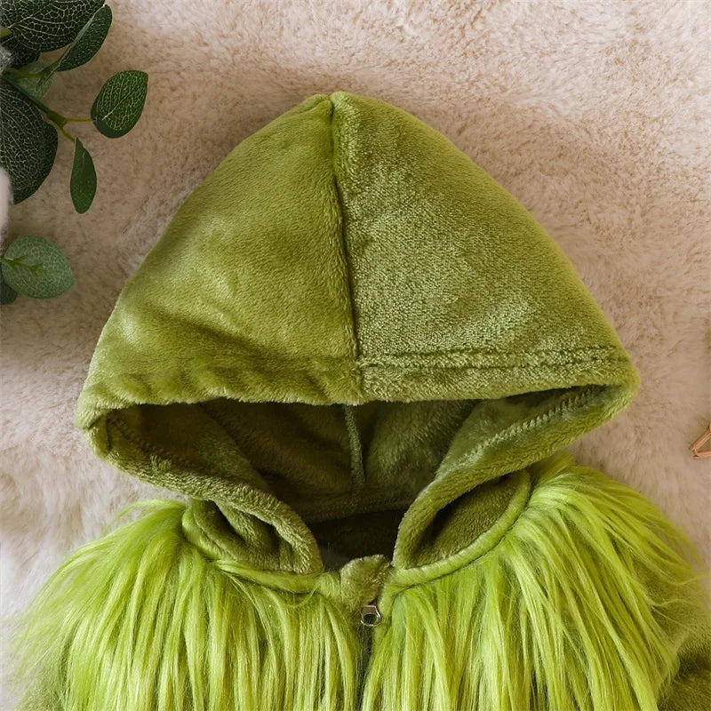 Christmas Grinch Bodysuit for Infants - Long Sleeve Jumpsuit