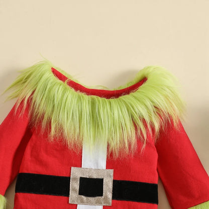 Kids Christmas Plush Top and Pants Set for Boys and Girls