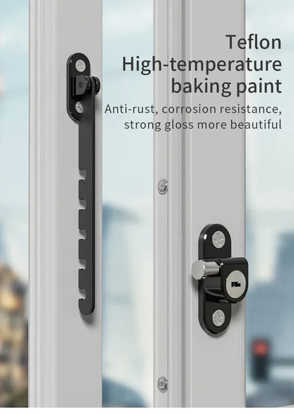 Adjustable Window Lock for Child Safety and Fall Prevention