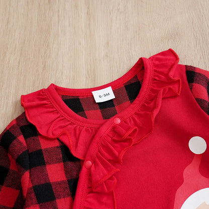 Santa Claus Print Baby Jumpsuit for Newborns and Toddlers