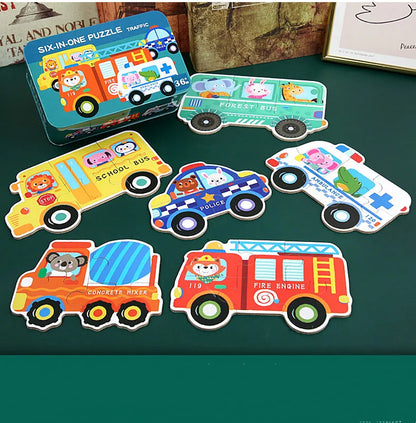 Alphabet and Number Wooden Puzzle for Toddlers 1-3 Years