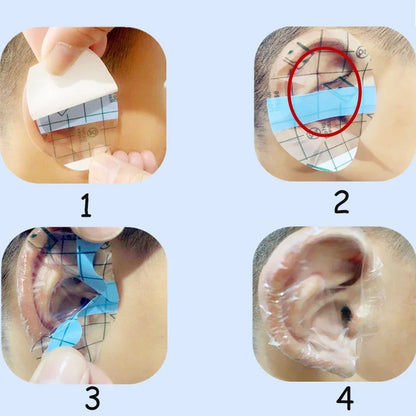 Baby Waterproof Ear Covers for Kids - Disposable Bath Stickers