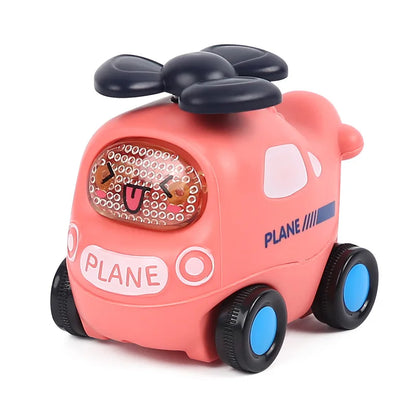 Soft Rubber Push and Go Cars for Infants 6-12 Months
