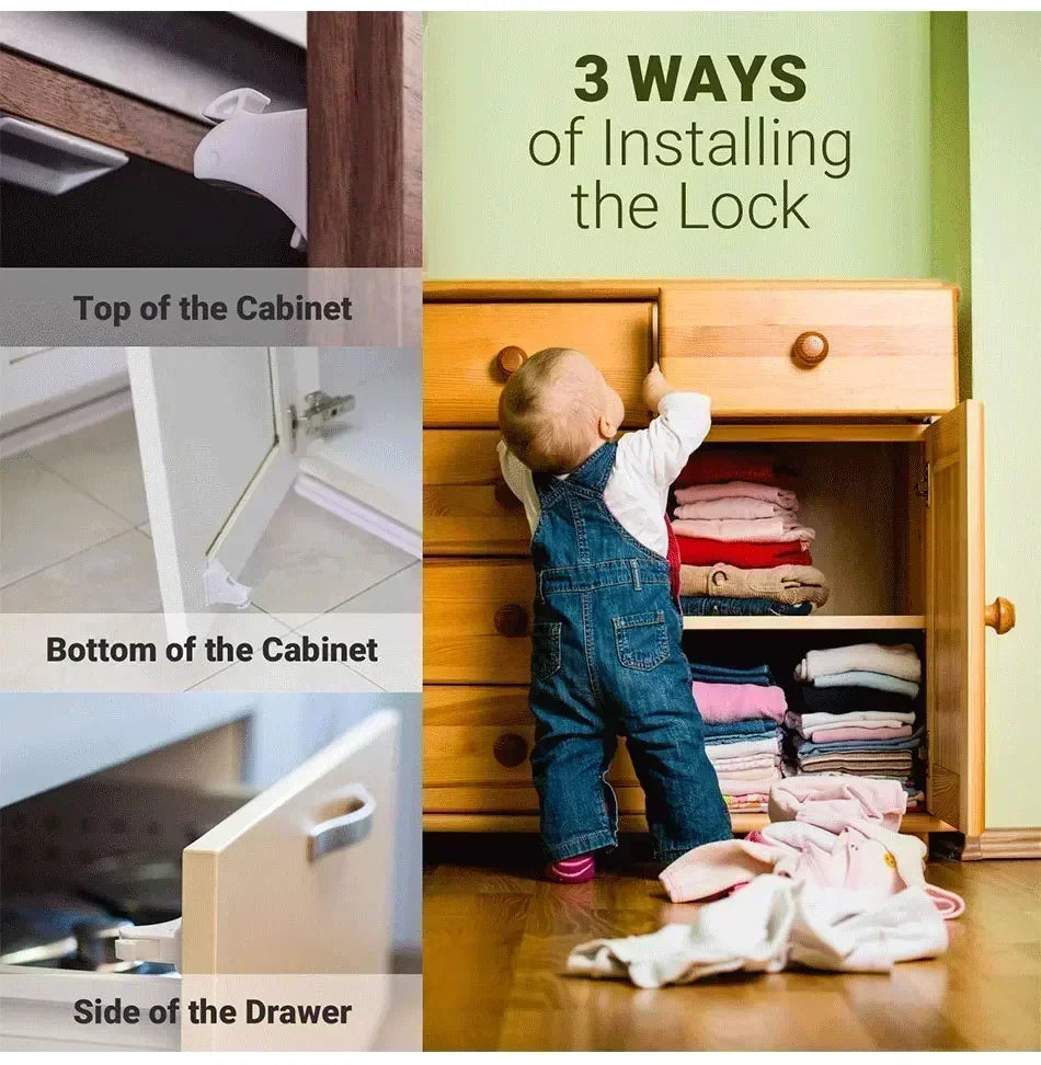 Magnetic Child Safety Lock for Drawers and Cabinets