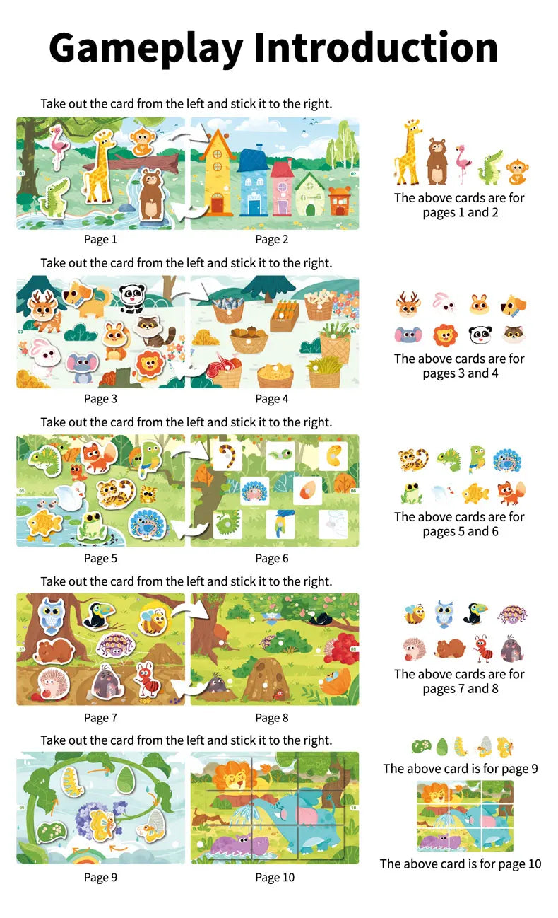 Montessori Busy Book for Early Learning in Children 1-3 Years