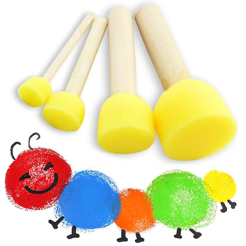 Children's Painting Sponge Brush Set for Creative Play