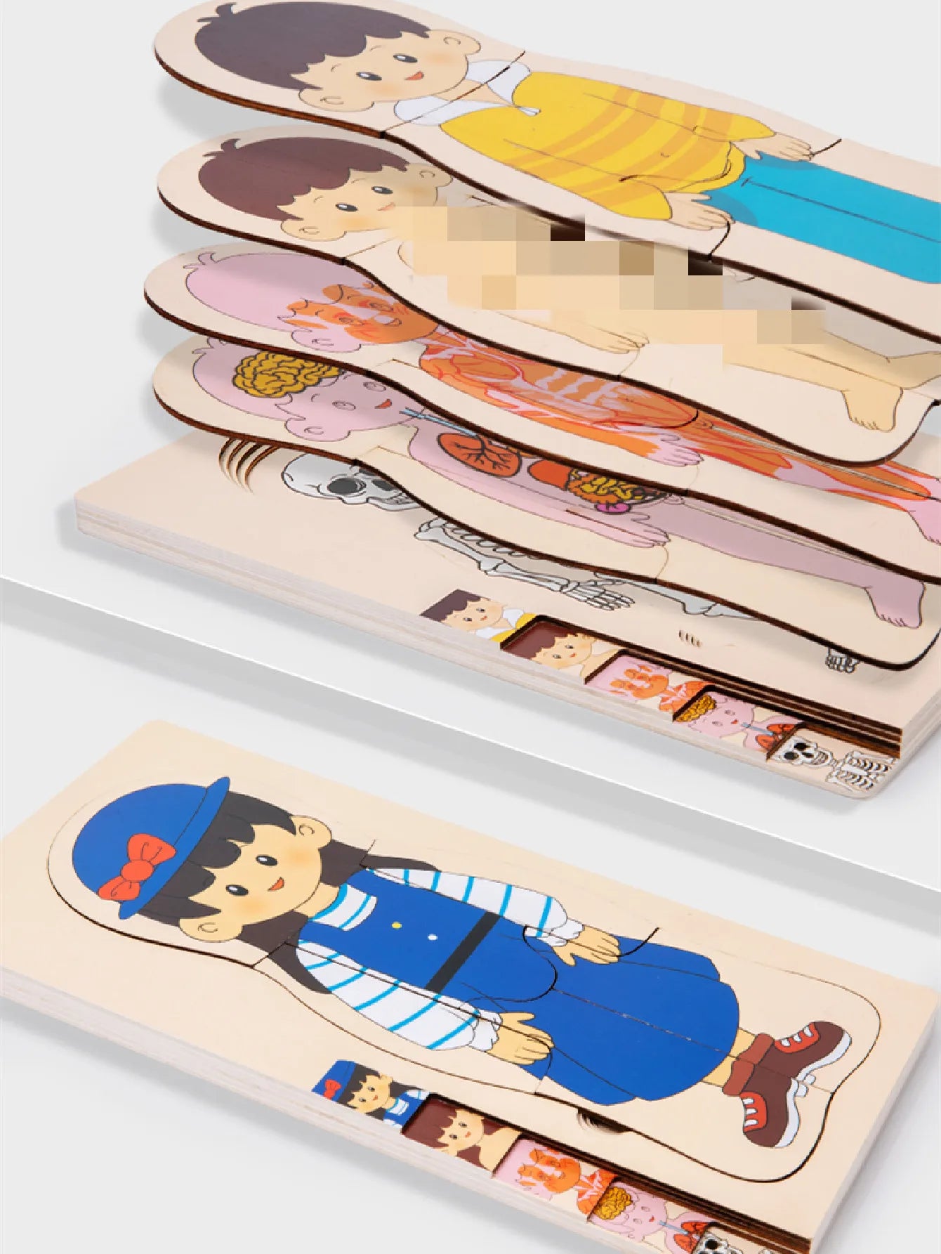 Wooden Human Body Puzzle for Kids - Educational Learning Toy