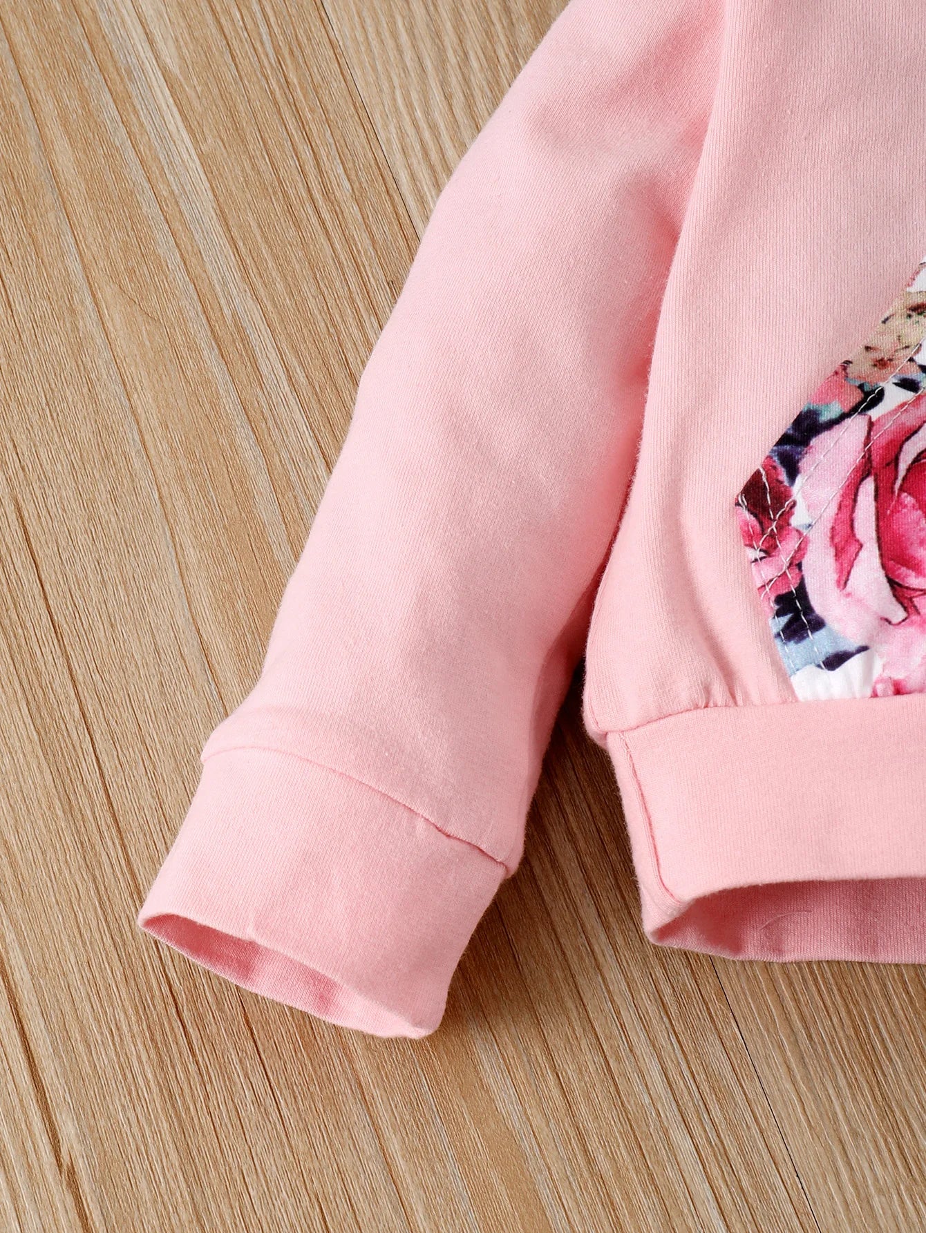 3PCS Baby Girl Floral Hooded Set with Headband 0-18 Months