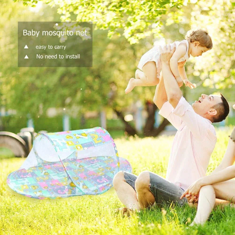 Portable Baby Crib Mosquito Net - Foldable Insect Protection