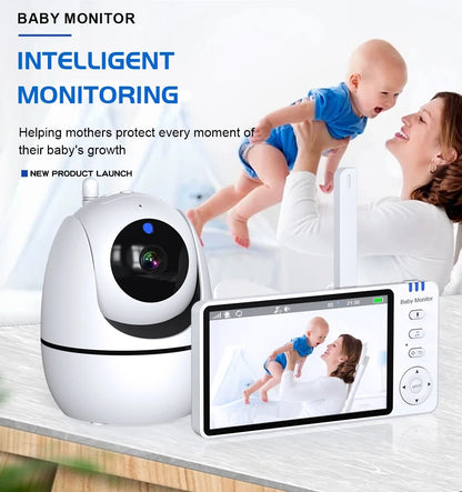 5" Wireless Video Baby Monitor with Night Vision & Two-Way Audio