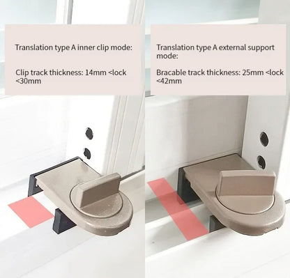 Child Safety Window Lock - Adjustable Security Latch