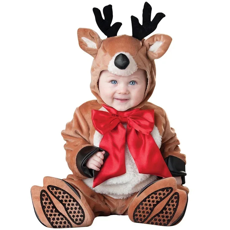 Infant Baby Girls' Holiday Costume Rompers - Lion & Dinosaur