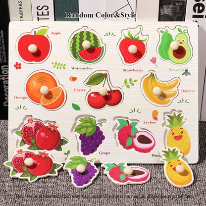 Wooden Montessori Puzzle Game for Toddler Fine Motor Skills
