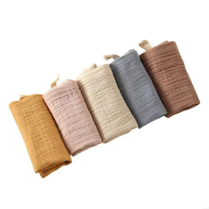 5-Pack Baby Cotton Burp Cloths and Wipes for Newborns