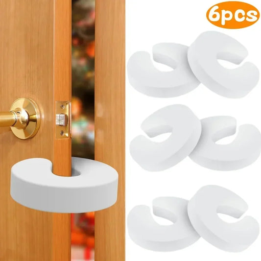 Baby Safety Door Stoppers - Finger Pinch Guard Set of 6