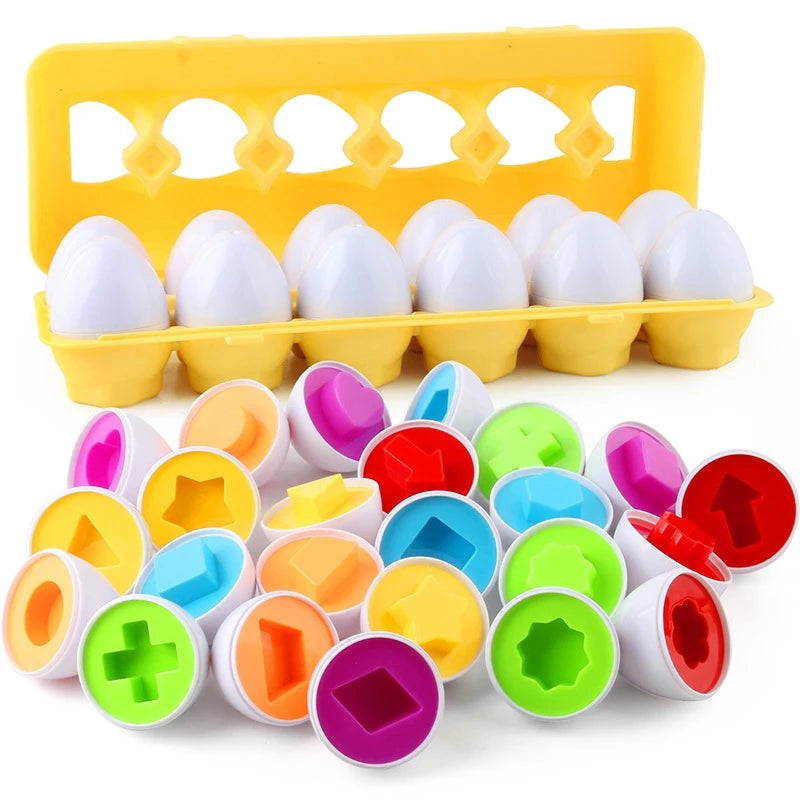 Montessori Shape Matching Smart Egg Toy for Kids 2-4 Years