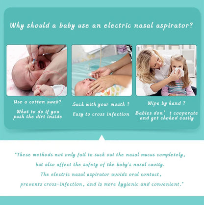 Electric Baby Nasal Aspirator for Safe Snot Removal