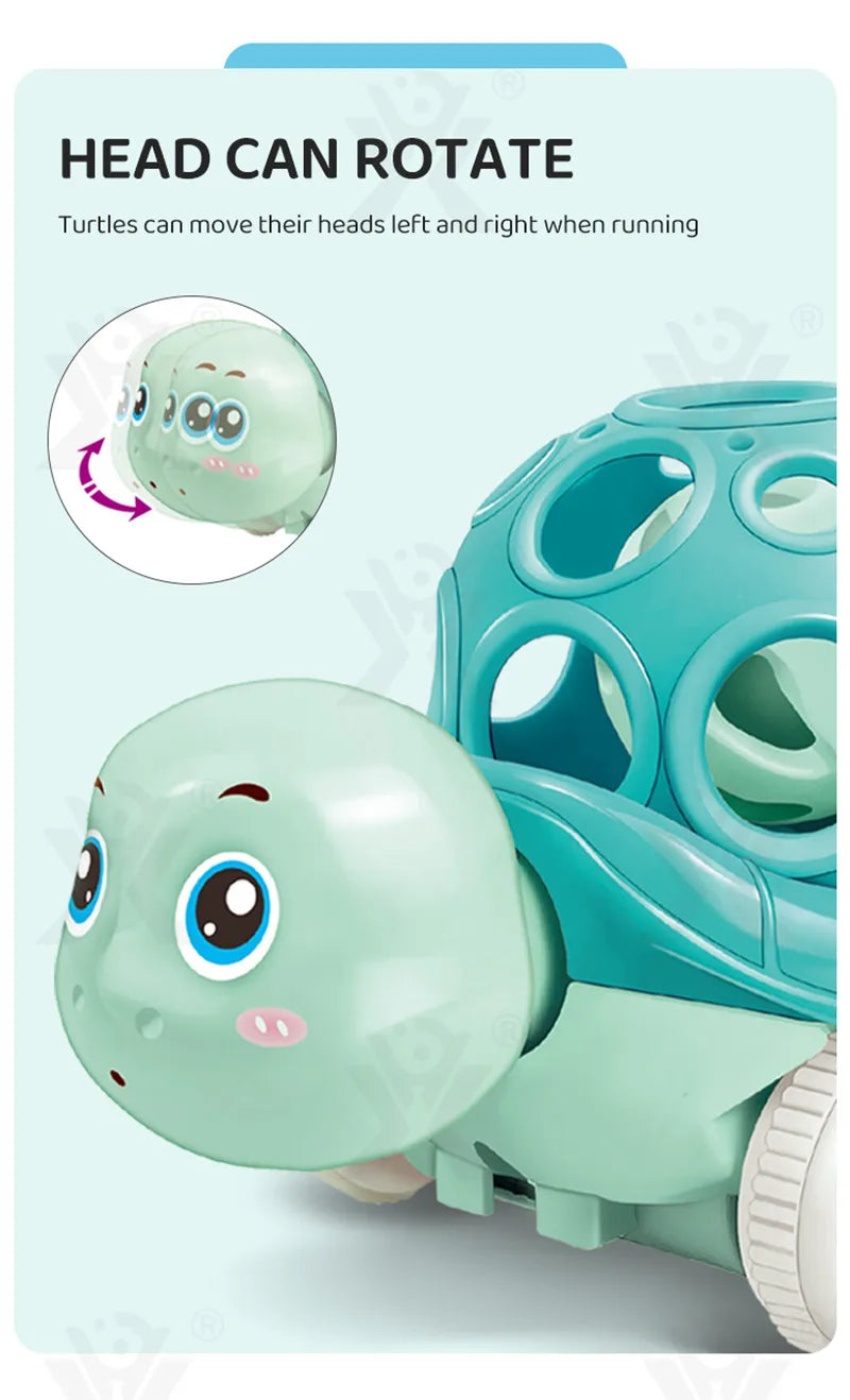 Soft Rubber Push and Go Cars for Infants 6-12 Months