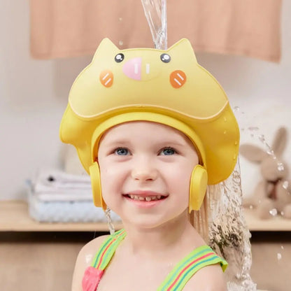 Soft Waterproof Baby Shower Cap for Eye & Ear Protection