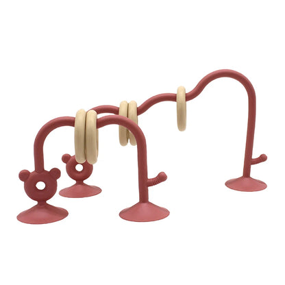 Silicone Bead Tabletop Toy for Baby Learning and Play