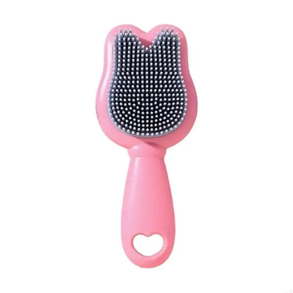 Silicone Scalp Massager Brush for Babies with Cartoon Design