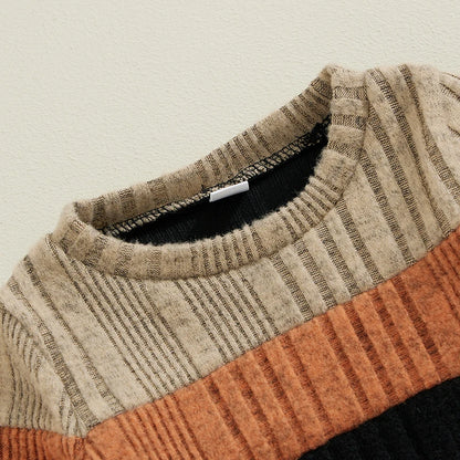 Baby Boy 2-Piece Warm Sweater and Pants Set for Fall