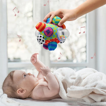 Montessori Sensory Rattle Teether for Infants 0-12 Months
