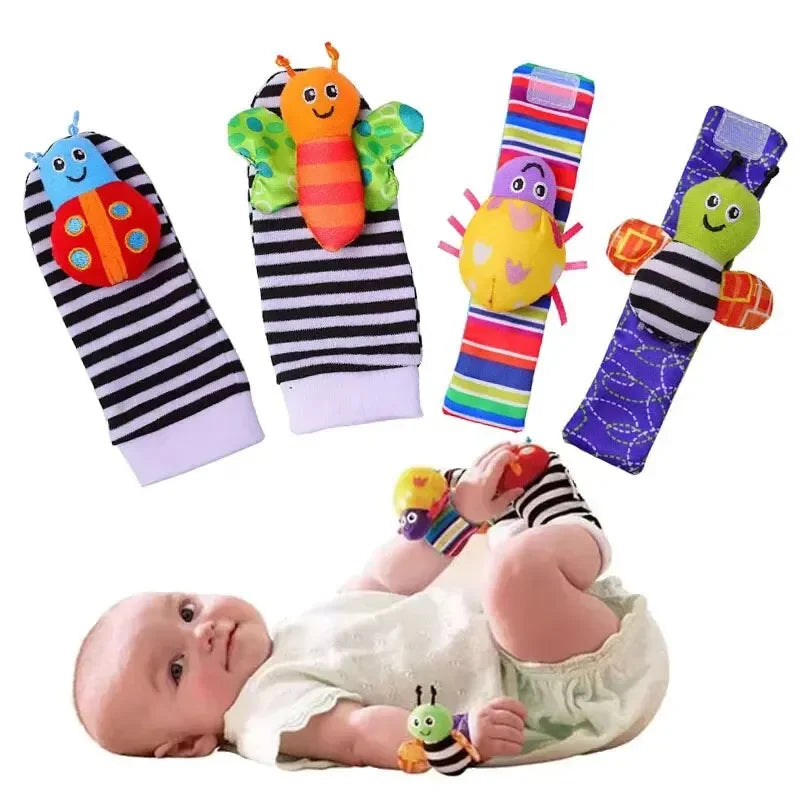 Animal Rattle Socks Set for Infants 0-12 Months