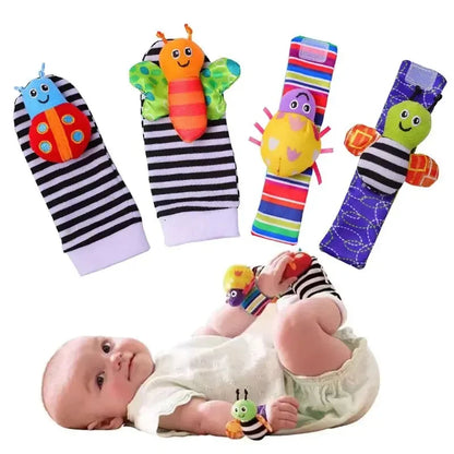 Animal Rattle Socks Set for Infants 0-12 Months