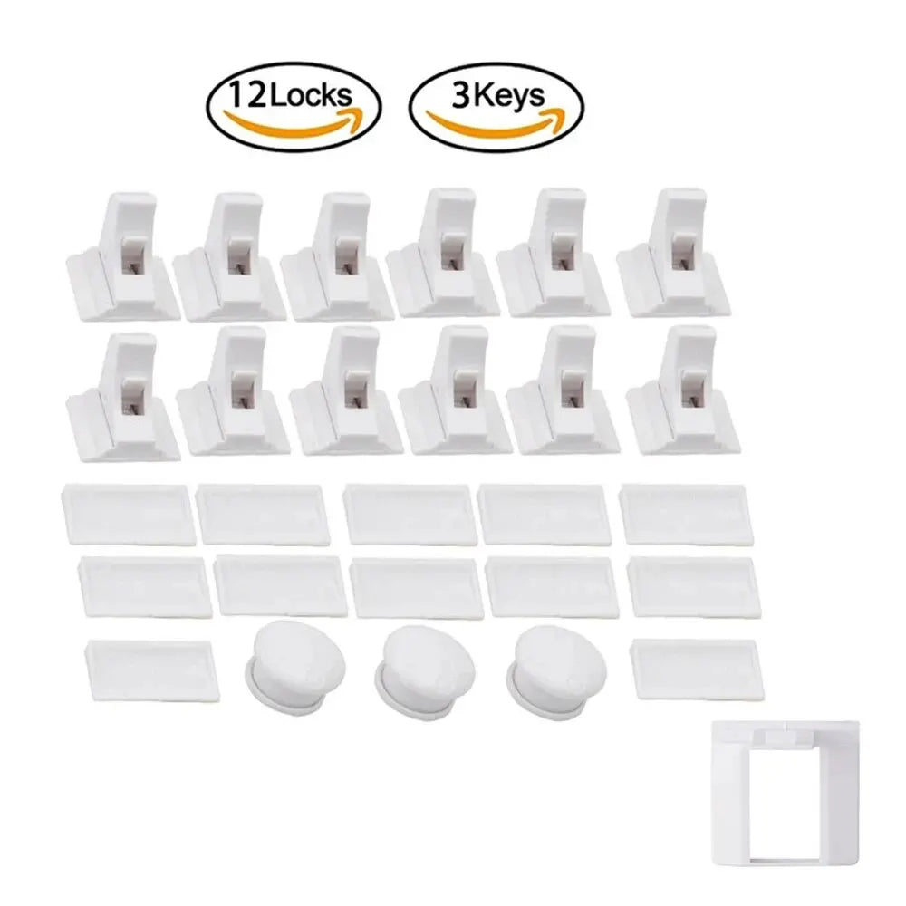 Invisible Magnetic Child Safety Locks for Cabinets and Drawers