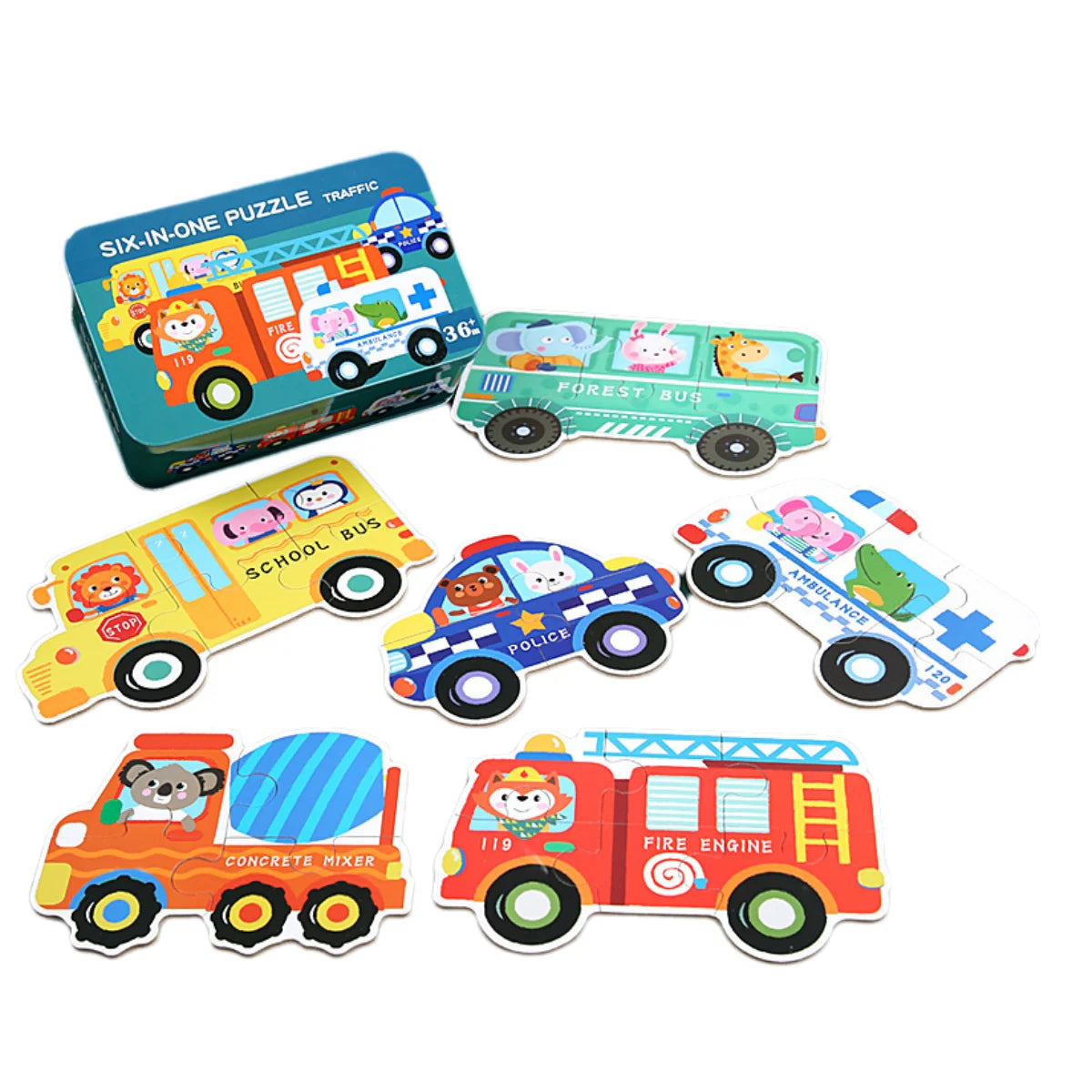 Alphabet and Number Wooden Puzzle for Toddlers 1-3 Years