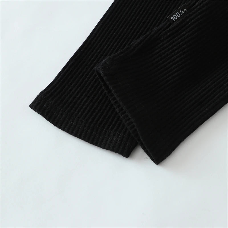 Cotton High Waist Leggings for Baby Girls and Boys