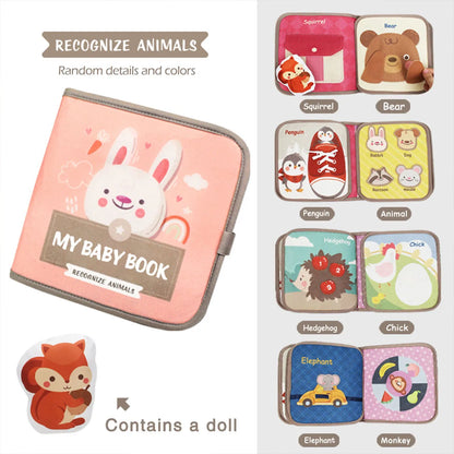 Montessori Busy Book for Toddlers - Animal Puzzle and Sensory Toy