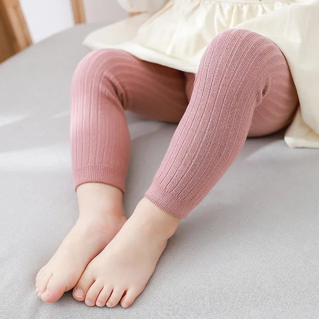 Cotton Stretch Leggings for Baby Boys and Girls (0-6 Years)