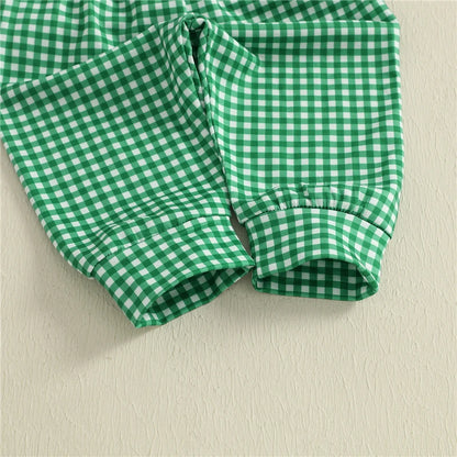 Toddler Boys' Cow Sweatshirt and Plaid Pants Set