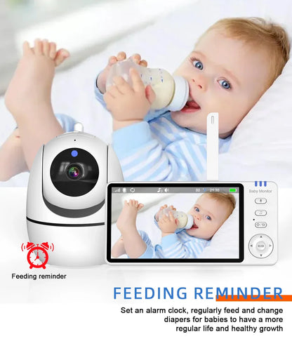 5" Wireless Video Baby Monitor with Night Vision & Two-Way Audio