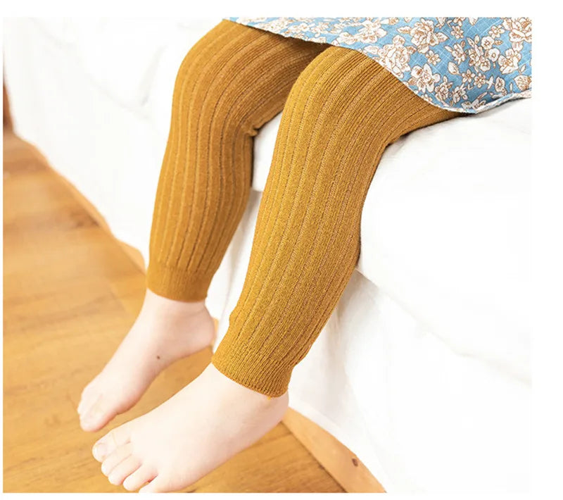 Cotton Stretch Leggings for Baby Boys and Girls (0-6 Years)