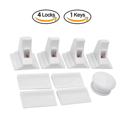 Invisible Magnetic Child Safety Locks for Cabinets and Drawers