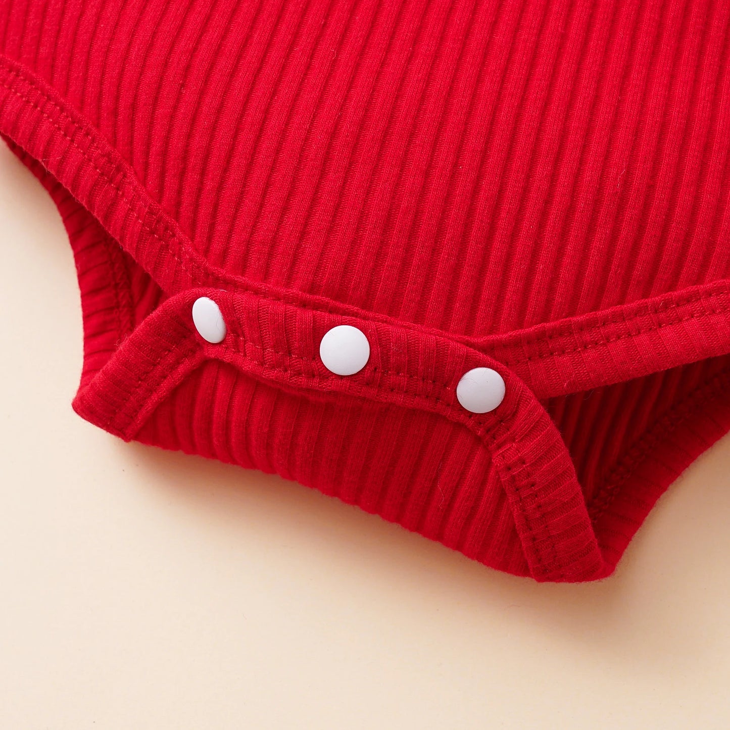Baby Girl Christmas Outfit Set with Ruffle Romper & Skirt