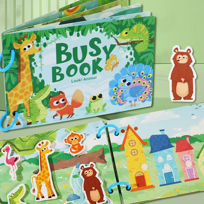 Montessori Busy Book for Early Learning in Children 1-3 Years