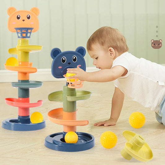 Montessori Rolling Ball Track for Babies 0-36 Months