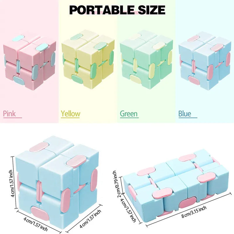 Anti-Stress Infinite Flip Cube for Adults and Kids