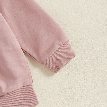 Baby Girl 2PCS Outfit Set - Long Sleeve Sweatshirt & Pants