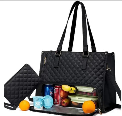 3-in-1 Insulated Lunch Bag and Office Backpack for Women