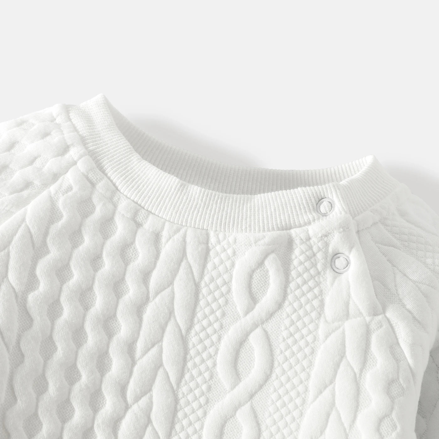 Baby Boy Cable Knit Sweatshirt & Pants Set - Soft & Cozy