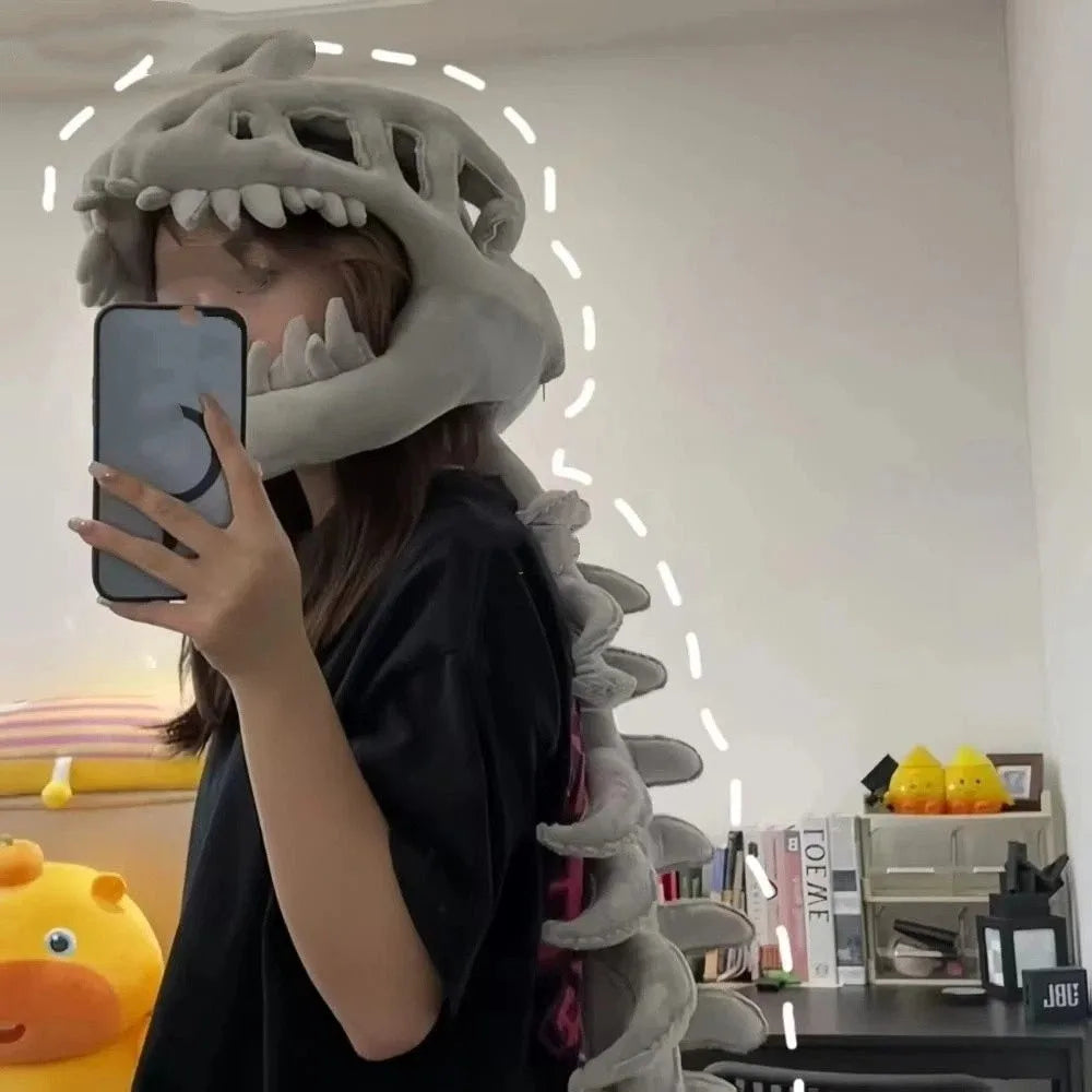 3D Soft Dinosaur Skeleton Plush Toy Set for Kids