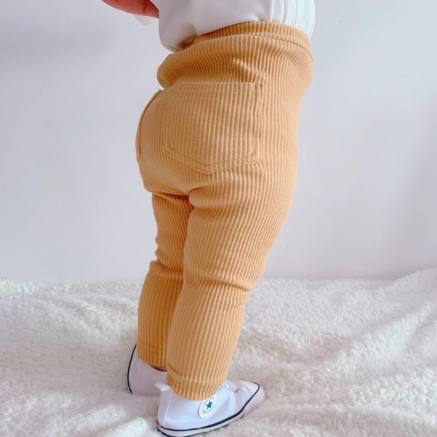 Cotton High Waist Leggings for Baby Girls and Boys
