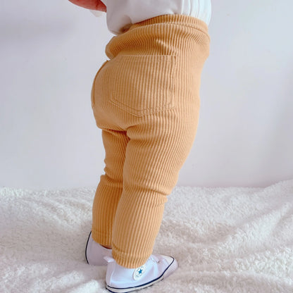 Cotton High Waist Leggings for Baby Girls and Boys