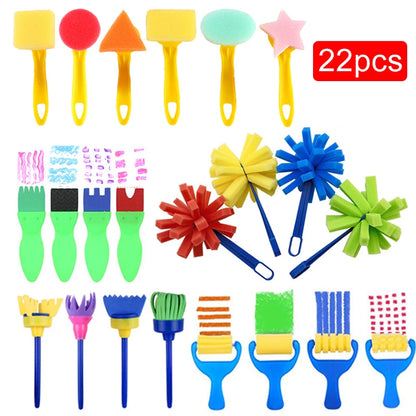 Children's Painting Sponge Brush Set for Creative Play