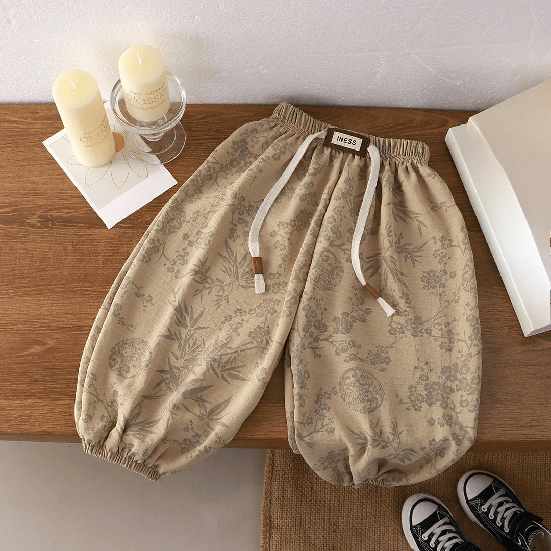 Kids Summer Jogger Pants for Boys and Girls, Solid Colors